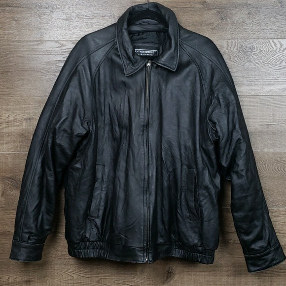 lucky leather Other - Mens leather motorcycle jacket
